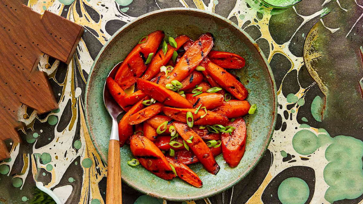 Grilled Or Roasted Carrots With Sweet Soy Glaze